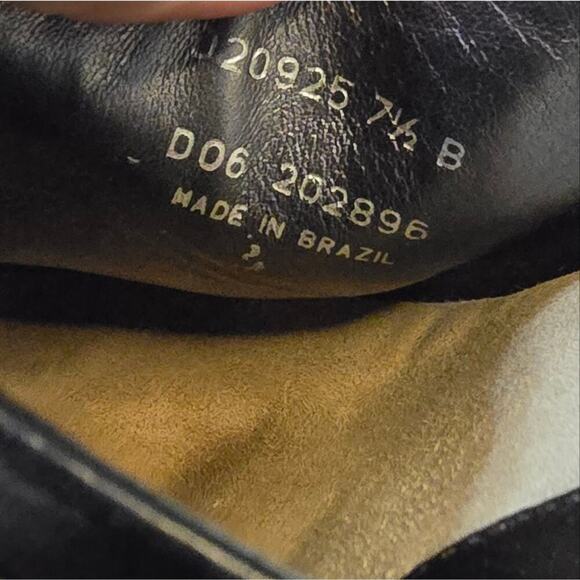 Cole Haan Black Leather Stud Slip On Wedge Clogs Mules Women's SIZE 7.5 B - Picture 12 of 13